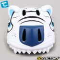 Children&#39;s bicycle helmet with integrated rear lighting Crazy Safety Tiger 3D white