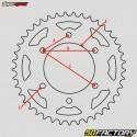 Couronne 42 dents alu 520 Gas-Gas EC 125, Husqvarna TC 250... Supersprox noire