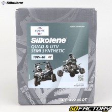 Aceite de motor 4T 10W40 Silkolene ATV semisintético 4L (Bib Bag in Box)