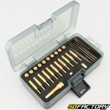 Da 105 a 130 getti, getti del minimo, spilli e diffusore 12 fori Carburatore PWK, Keihin (kit di messa a punto)