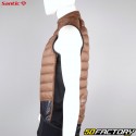 Reversible winter sleeveless down jacket Santic Beyond black and brown