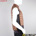 Reversible winter sleeveless down jacket Santic Beyond black and brown