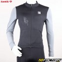 Santic Ether men&#39;s mid-season long-sleeved jersey, black and gray