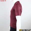 Santic Siteng men&#39;s summer short-sleeved burgundy jersey