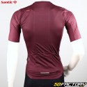 Santic Siteng men&#39;s summer short-sleeved burgundy jersey