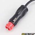 Cigarette lighter power socket with 2.5cm 2.5V wire