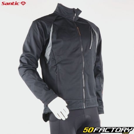 Santic Chuandean men&#39;s black and green thermal jacket