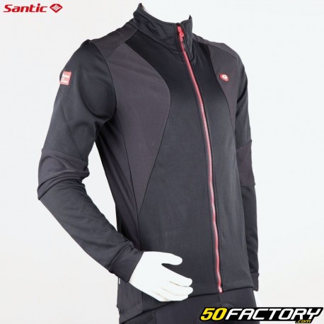 Santic Langsi men&#39;s winter long-sleeved jacket black