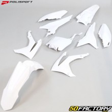 Kit de carenagens Honda CRF XNUMX, XNUMX R (XNUMX - XNUMX) Polisport  branco