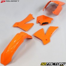 KTM EXC plastics kit 125, 200, 250, 300... (2004), SX 125, 250 (2003 - 2004) Polisport Orange
