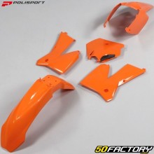 Kit carénages KTM EXC 125, 200, 250, 300... (2005 - 2007), SX 125, 250 (2005 - 2006) Polisport orange