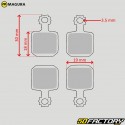 Organic brake pads MT5... Magura X8.R bicycle (4 pieces)