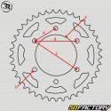 Corona de aluminio de 66 dientes 219 karting Righetti Ridolfi negra