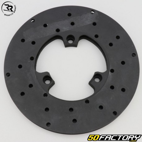 Front right brake disc drilled ventilated karting Ø100 mm thickness 100 mm Righetti Ridolfi