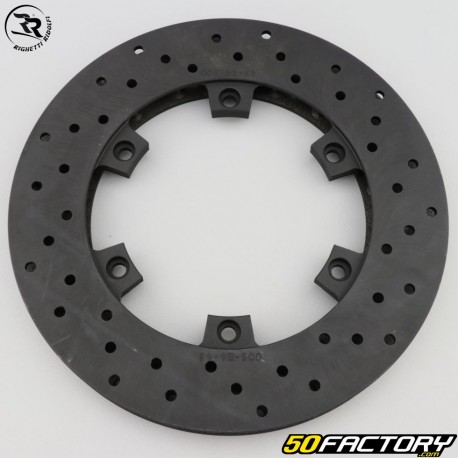 Drilled ventilated rear brake disc karting Ø25 mm thickness 3 mm Righetti Ridolfi