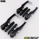 Pinzas de freno Wag Bike delanteras y traseras V-Brake negras