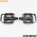 Bike Original plastic flat pedals for bicycles black 100x100 mm