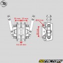 Pinza de freno trasero mecánico Righetti Ridolfi karting