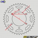 Couronne 49 dents acier 428 Derbi Mulhacen café 125 Afam