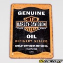 Targa Harley Davidson smaltata ad olio 15x20 cm