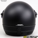 Capacete de jato Nox Couro preto fosco Heritage