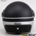 Capacete de jato Nox Linha Heritage preto fosco e cinza