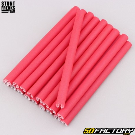 Couvre rayons réfléchissants 10 cm Stunt Freaks Team rouges (lot de 18)