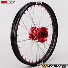 Jante avant (17-1.40) Gas Gas MC 85 petites roues (depuis 2021) Prostuf noire moyeu rouge