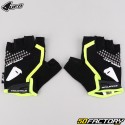 Short cycling and scooter gloves UFO Stanton black and fluorescent yellow