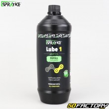 Recarga de lubrificante para corrente de bicicleta Sprayke Lube 1 1L