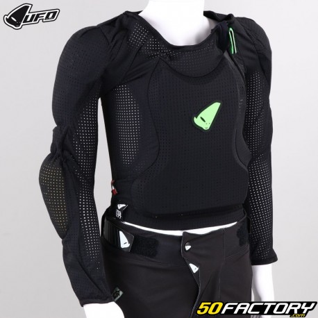 Maillot protector de ciclismo MTB de manga larga para niños UFO Centurion Kid BV1 negro (aprobado CE)