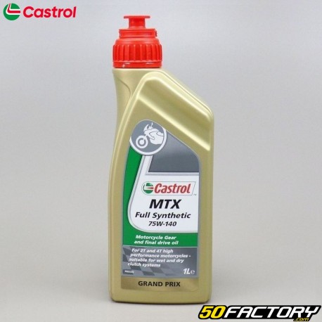 Aceite de transmisión Castrol MTX Completamente sintético 75W140 1L