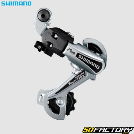 Dérailleur arrière vélo Shimano Tourney 6 vitesses argent (chape courte)