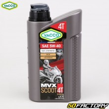 Aceite de motor 4T 5W40 Yacco MVX Scoot 100% sintético 1L