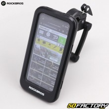 Suporte com proteção para smartphone e GPS no guidão da bicicleta Rockbros