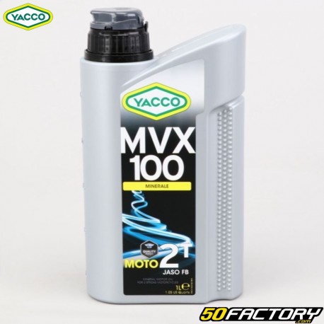 Yacco 2T engine oil MVX 100 Race mineral 1L
