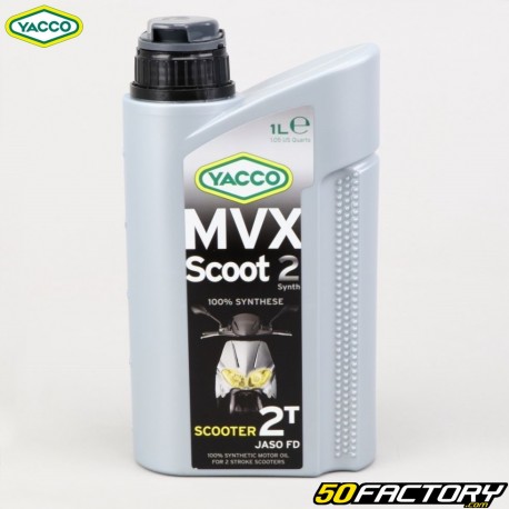 Aceite de motor Yacco 2T MVX 100 Scoot% 1L síntesis