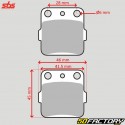 Organic brake pads Honda TRX 250, Suzuki LT 230, Yamaha Warrior 300 ... SBS