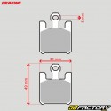 Plaquettes de frein métal fritté Kawasaki ZX 6RR Ninja 600, Suzuki Boulevard 1600... Braking