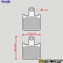 Kawasaki sintered metal brake pads ZX  XNUMXR Ninja XNUMX, Z XNUMXR, ZZR XNUMX ... RMS