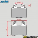 Organic brake pads Yamaha DT, XT, Sherco,  Beta, Drd pro ... Polini