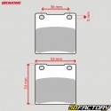 Bremsbeläge organisch Honda CB XNUMX, Suzuki RG XNUMX ... Braking