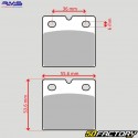 Organic brake pads Benelli SEI 750, BMW R80 800, Ducati Paso 750 ... RMS