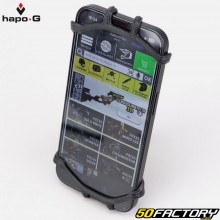 Soporte smartphone y GPS silicona para manillar de bicicleta Hapo-G
