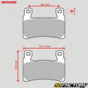 Kawasaki semi-metal brake pads ZX  Ninja XNUMX Braking Racing