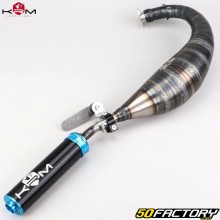 Terminale scarico AM6 Minarelli KRM Pro Ride Silenziatore turchese 100/115cc