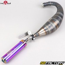 Exhaust pipe AM6 Minarelli KRM Pro Ride 100/115cc silencer Neo-chrome