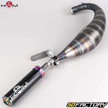 Pot d'échappement Derbi KRM Pro Ride 96/100cc silencieux Néo-chrome, holographique