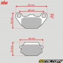 Pastillas de freno orgánicas Kymco Maxxer , MXNUMX, XNUMX, XNUMX... SBS