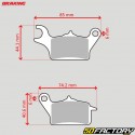 Pastillas de freno delanteras orgánicas Yamaha Tricity 125, 155, 300 Braking